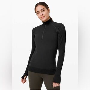 Lululemon black keep the heat half zip - women
